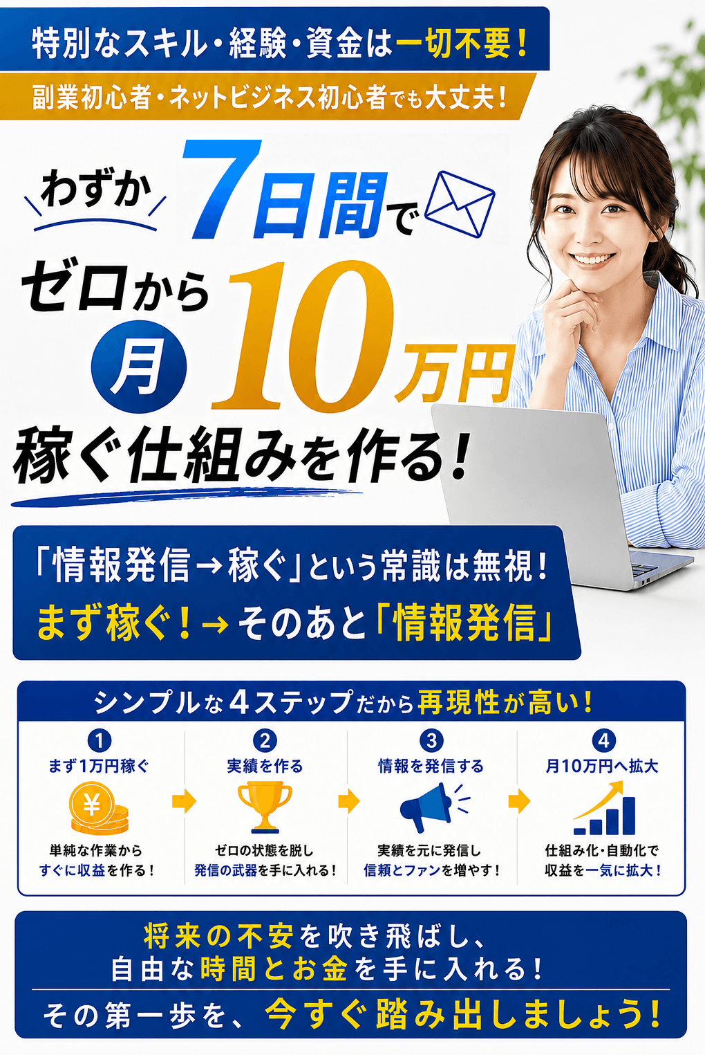 わずか7日間でゼロから月10万円稼ぐ仕組みを作る